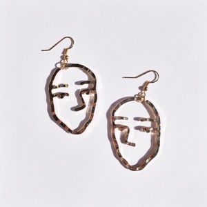 Illustrated Face Earrings